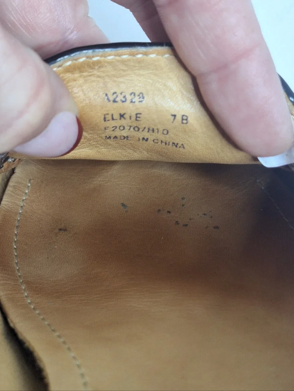 Coach Elkie Loafers Shoes Brown Signature Canvas Patent Leather Size 7 B